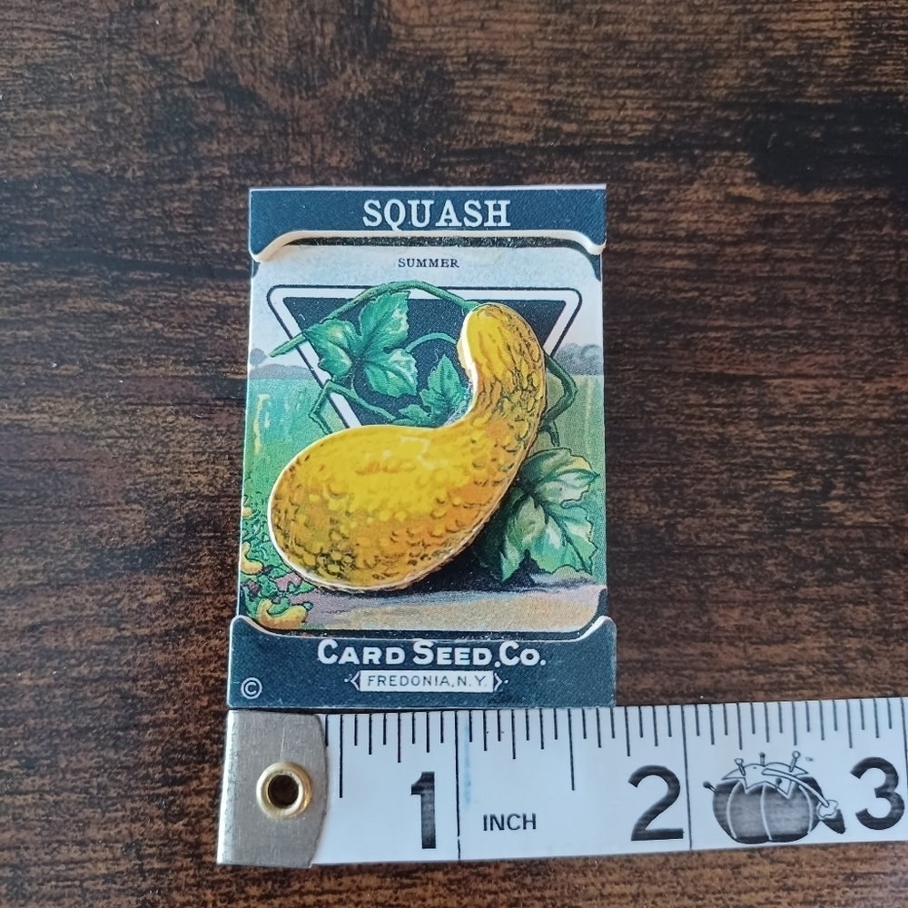 Vintage Inspired Garden Vegetables Seed Packet Magnets Set Bundle Of 12 - Picture 6 of 7